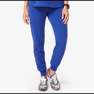 FIGS XS Petite Winning Blue Zamora Joggers